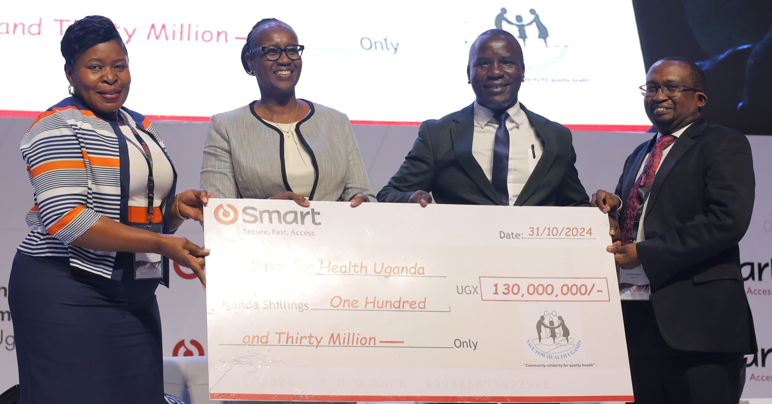 Smart Applications International donated UGX 130 million (USD 36,112) to Save for Health Uganda